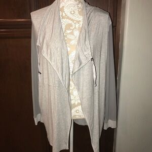 Calvin Klein Jeans Gray long soft cardigan sweater